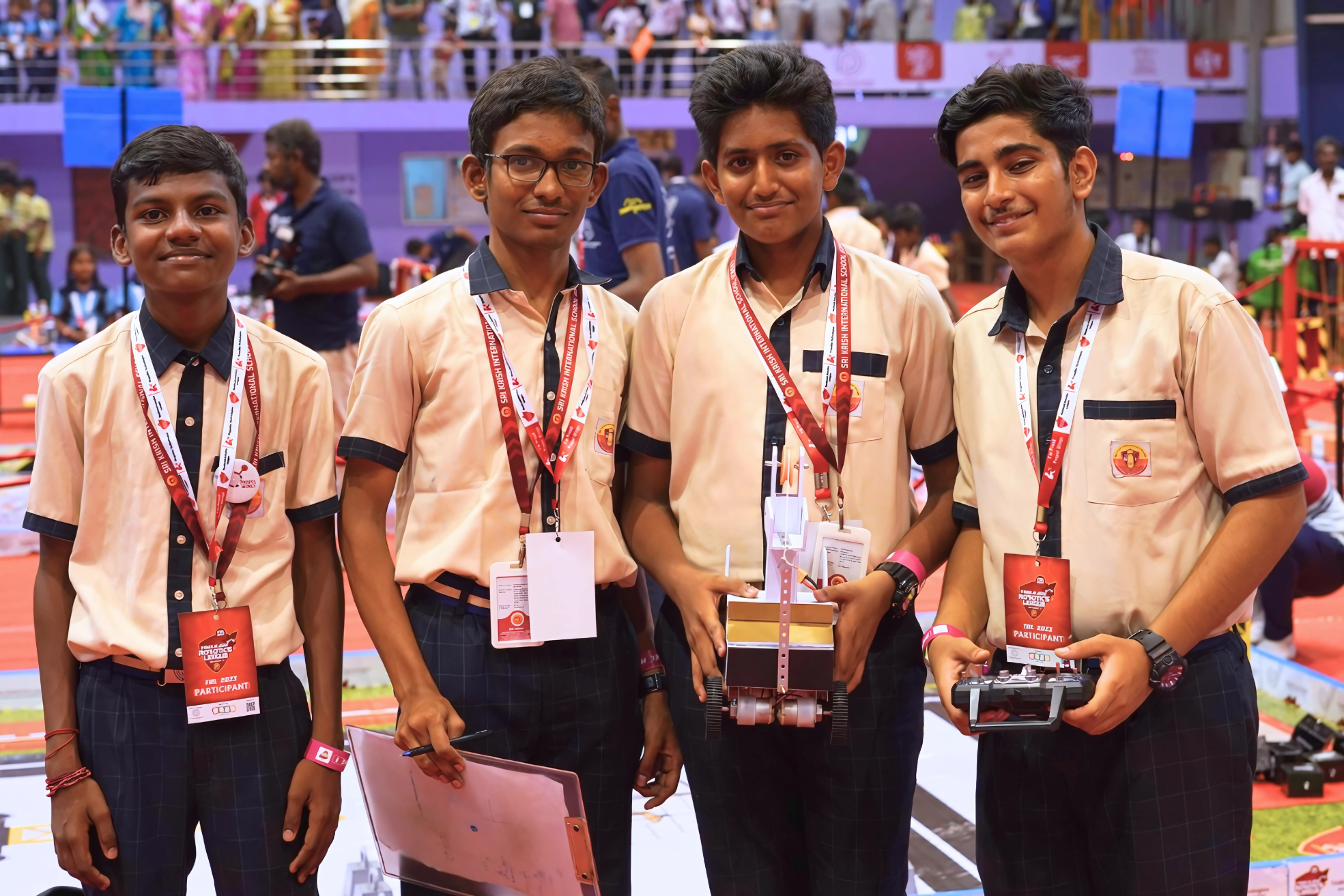 First Place – Senior Category, Tamil Nadu Robotics League (TRL) 2023, National College, Trichy