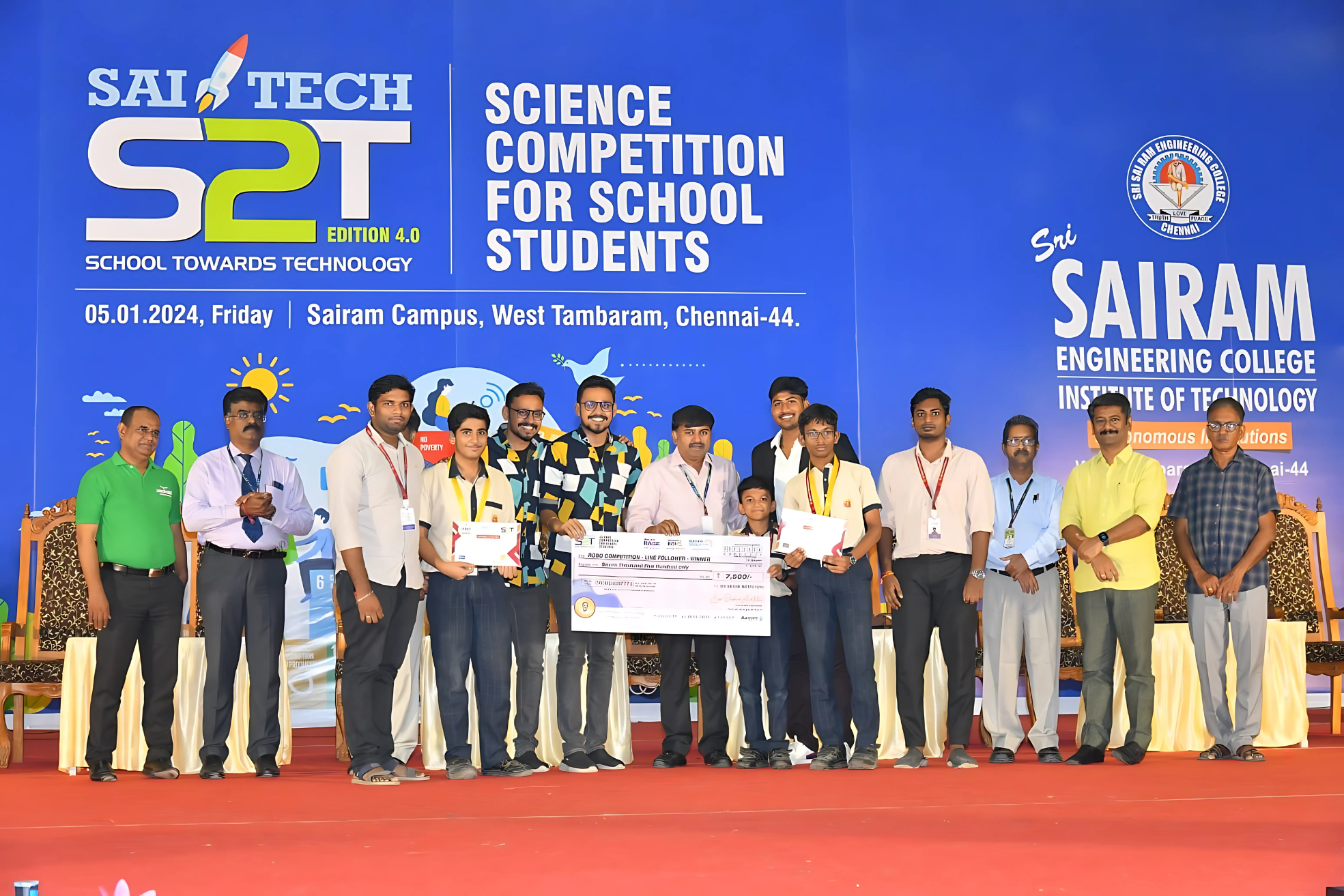Robotics Competition – SAI TECH EVENT, Sairam Engineering College  (2024)